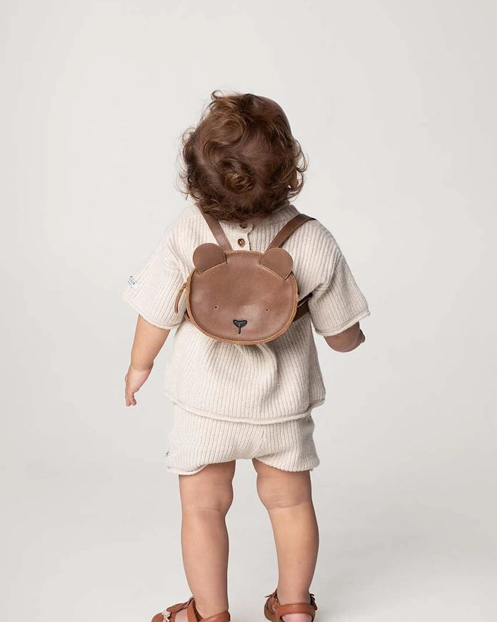 Donsje Kapi Classic Backpack Bear Çocuk Deri Sırt Çantası