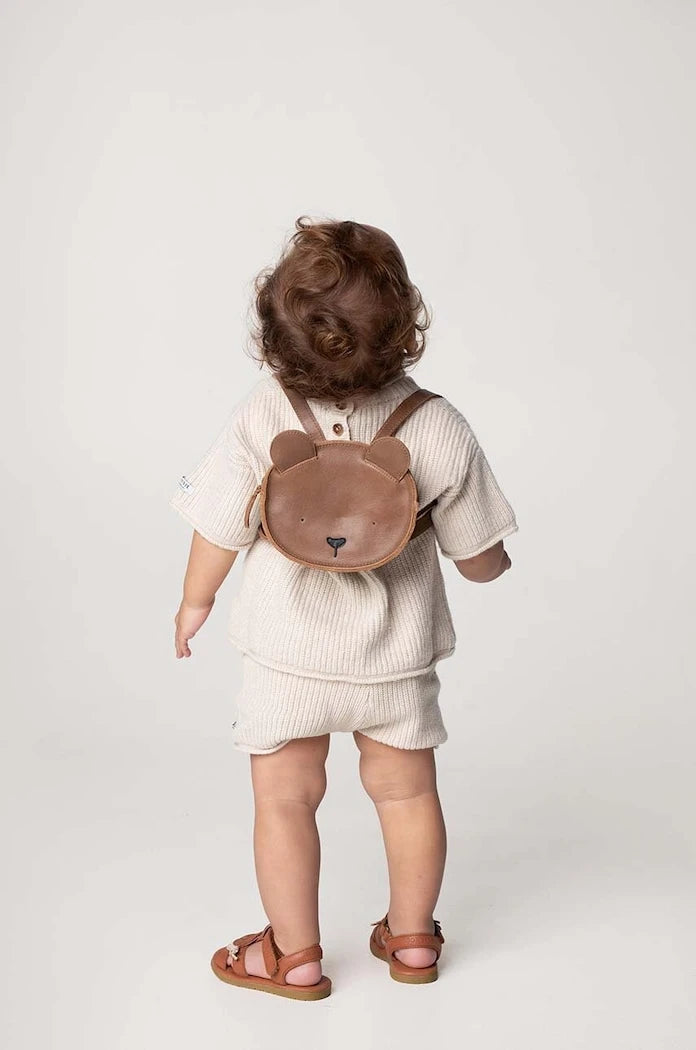 Donsje Kapi Classic Backpack Bear Çocuk Deri Sırt Çantası