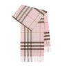 Pink Cashmere Check Scarf