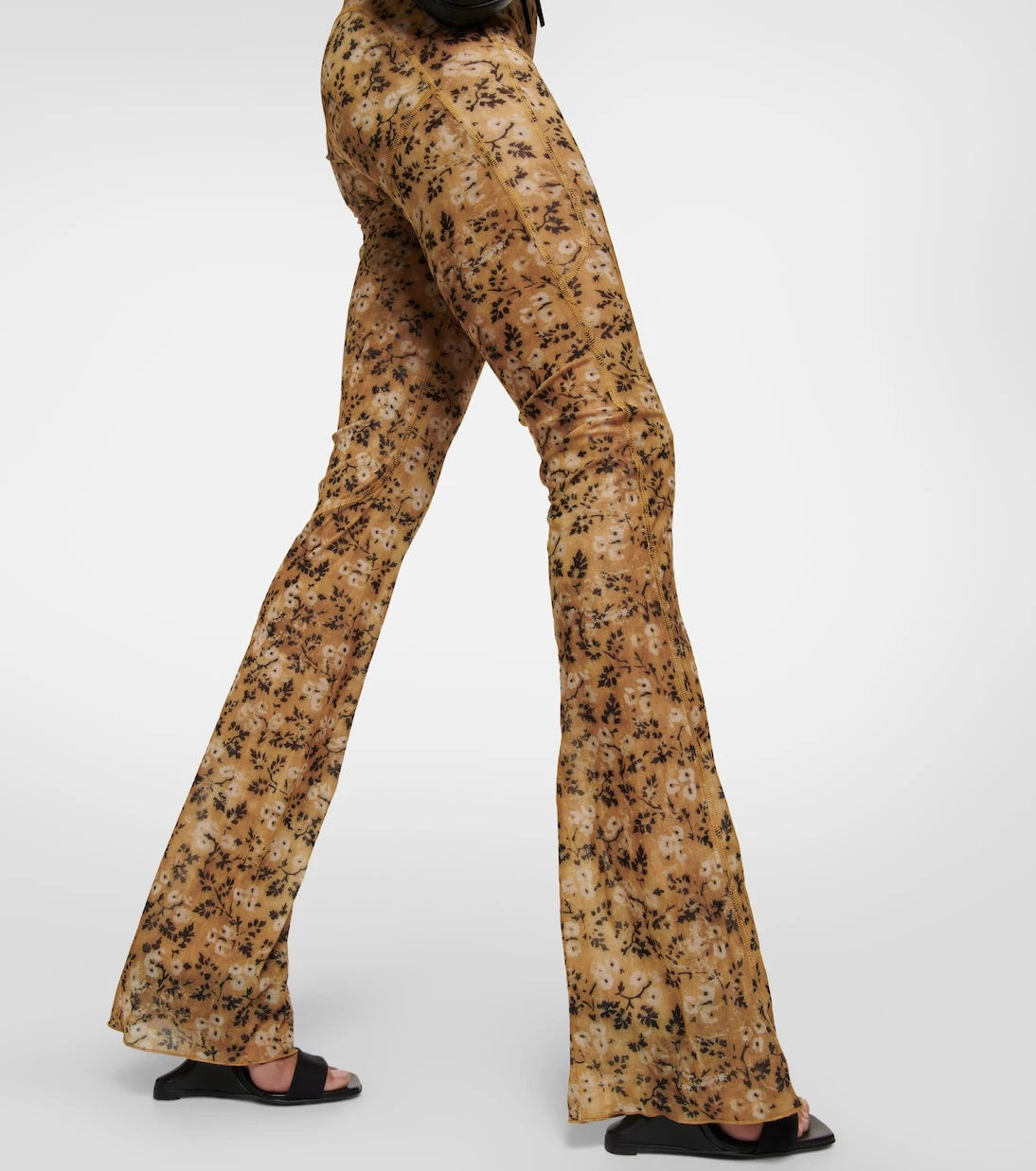KNWLS - Floral flared jersey leggings