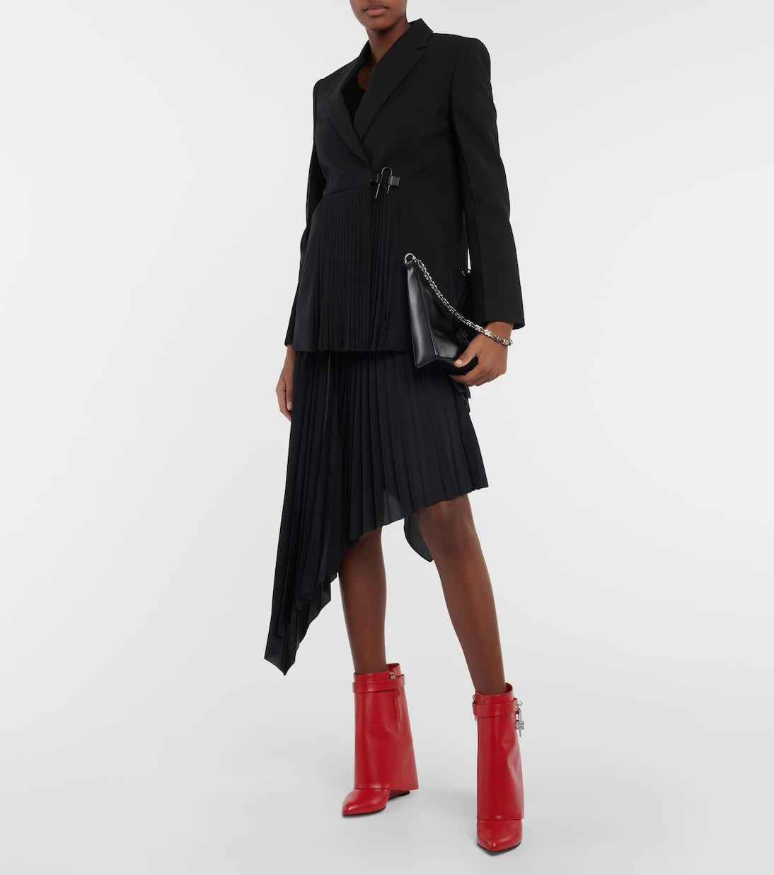 Givenchy - Shark Lock leather ankle boots