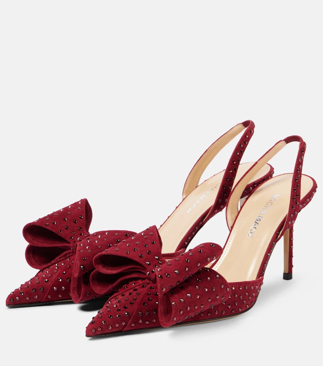 Mach & Mach - Le Cadeau 85 suede slingback pumps