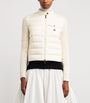 Moncler White Down Padded Cardiagn