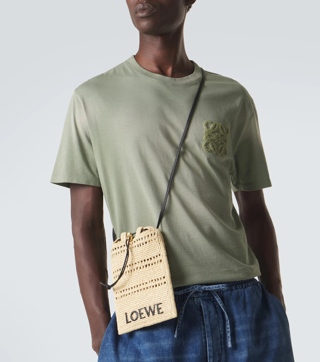 Loewe - تي شيرت قطني جيرسيه بطبعة Anagram