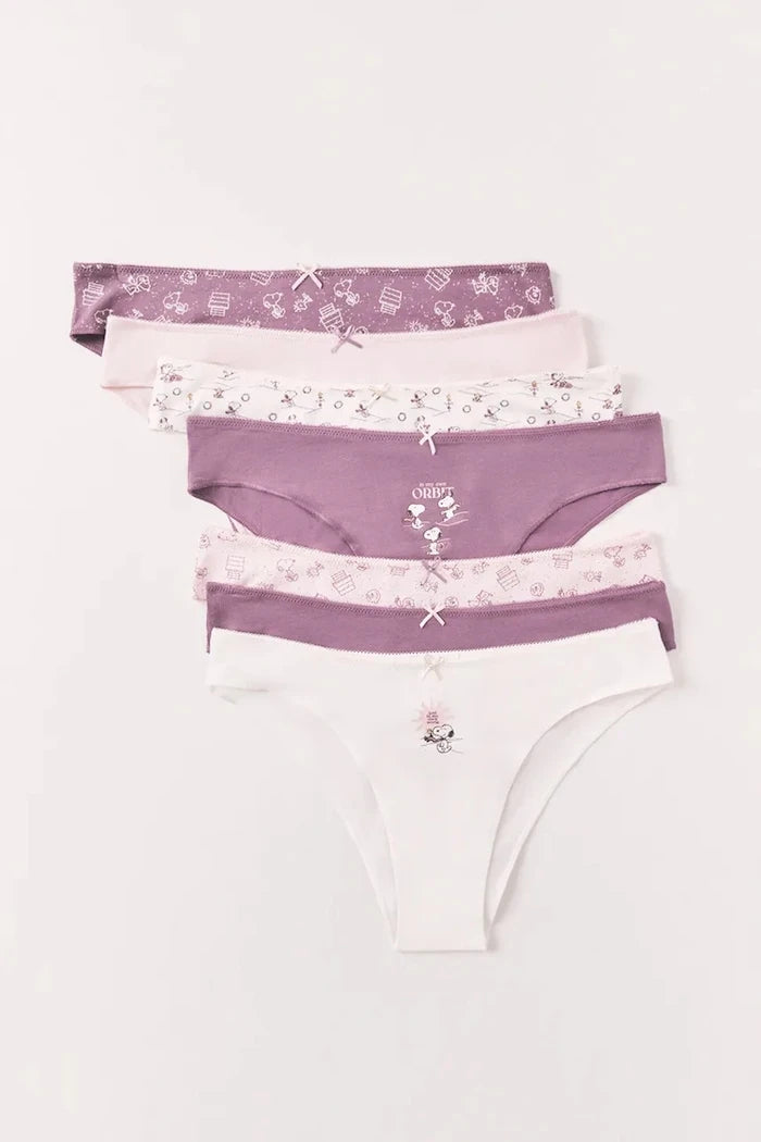 women'secret kadın pamuklu Brezilya tipi bikini 7'li