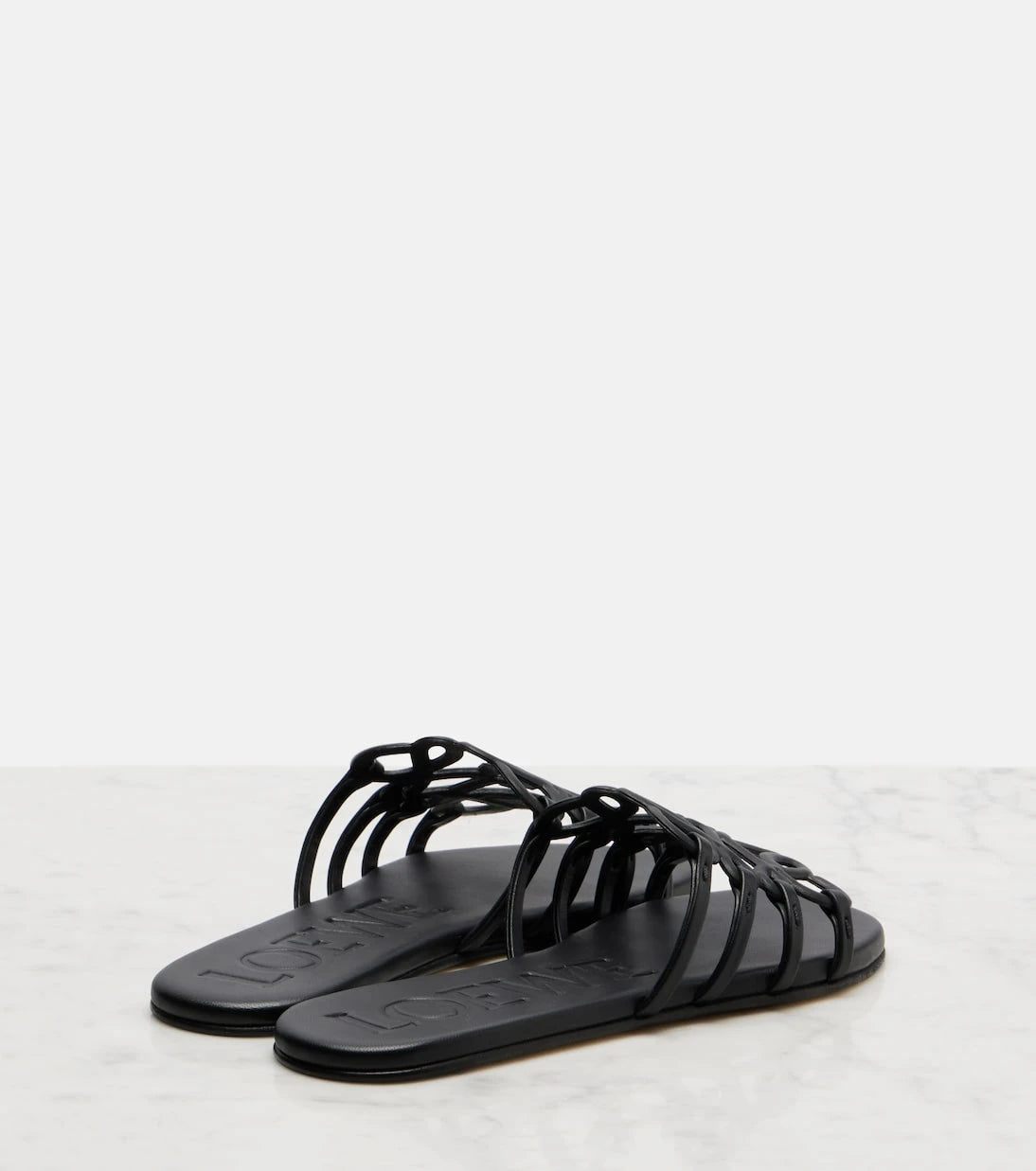 Loewe - Anagram leather slides