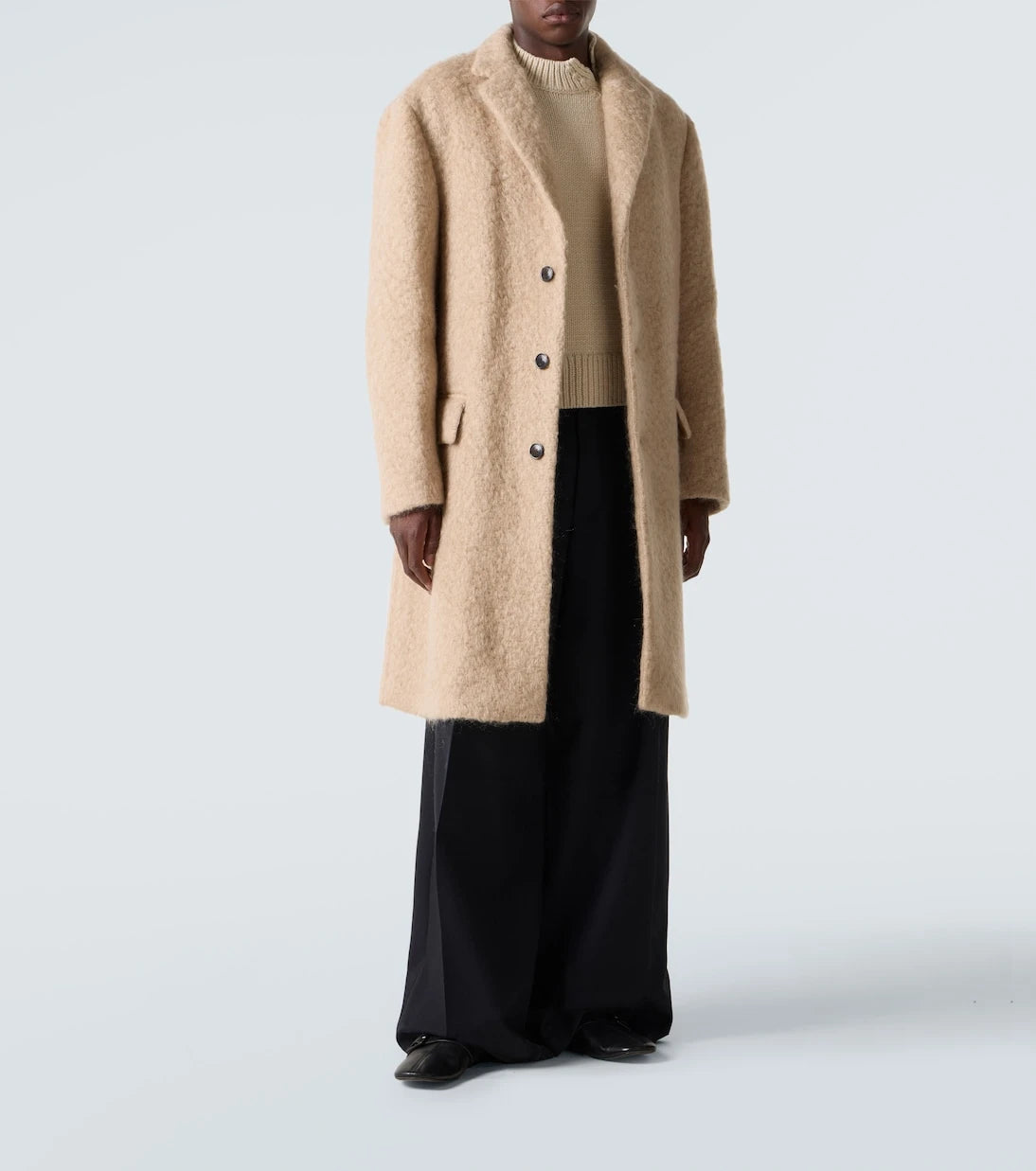 Dries Van Noten - Mohair and wool coat