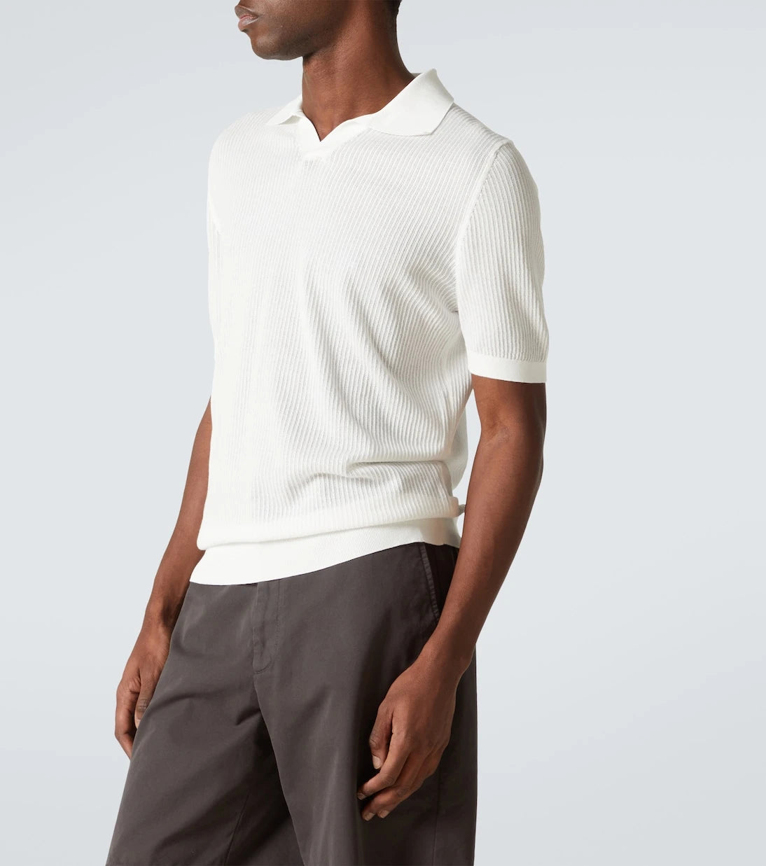 Fedeli - Cotton piqué polo shirt