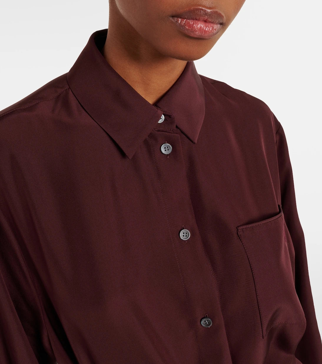 Loewe - Belted silk blouse