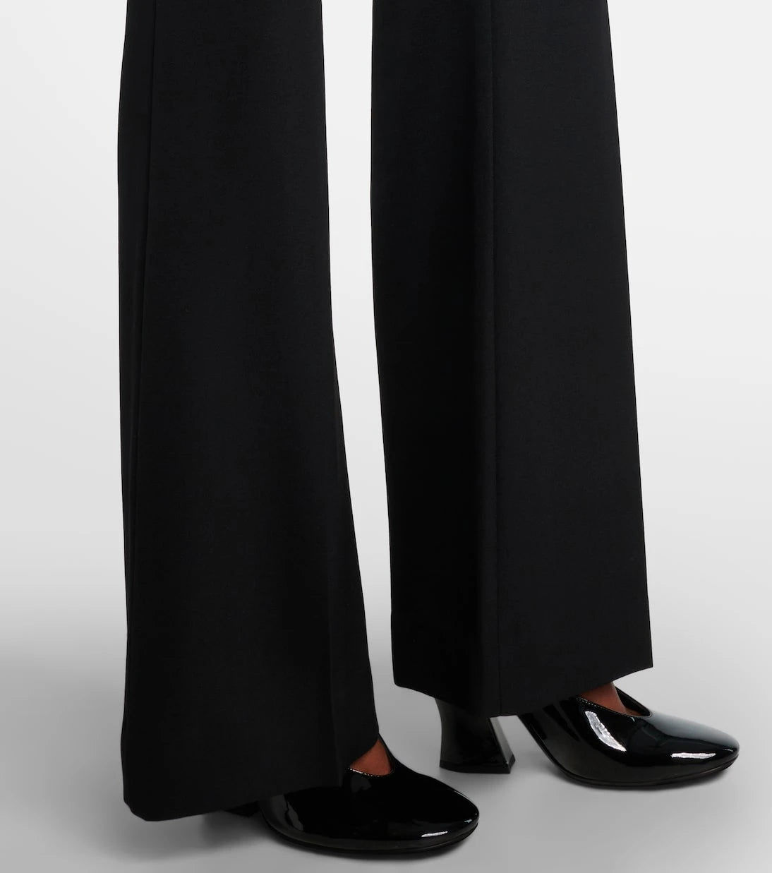 Givenchy - Mid-rise wool flared pants