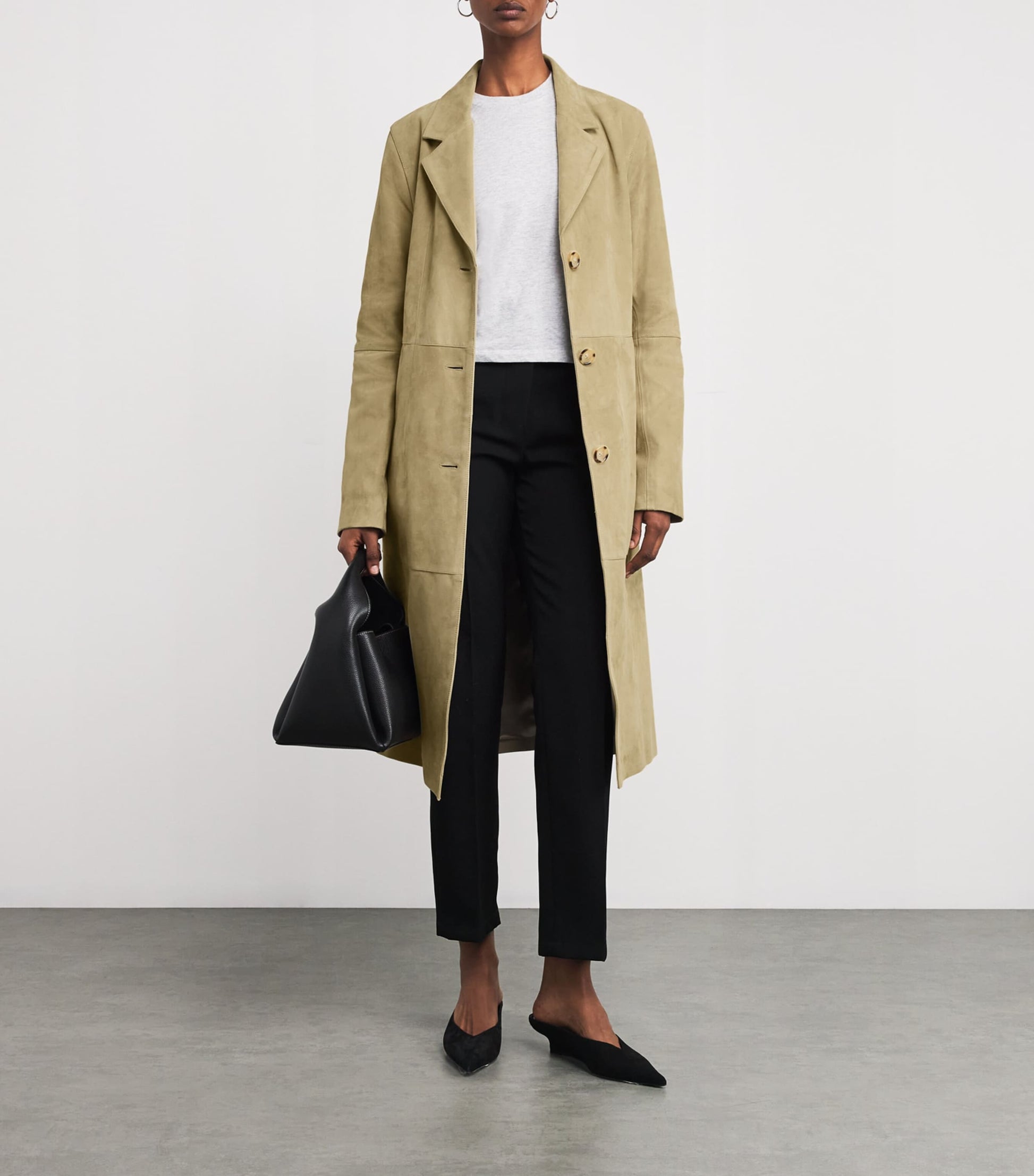 Suede Cinched Coat DESERT 272