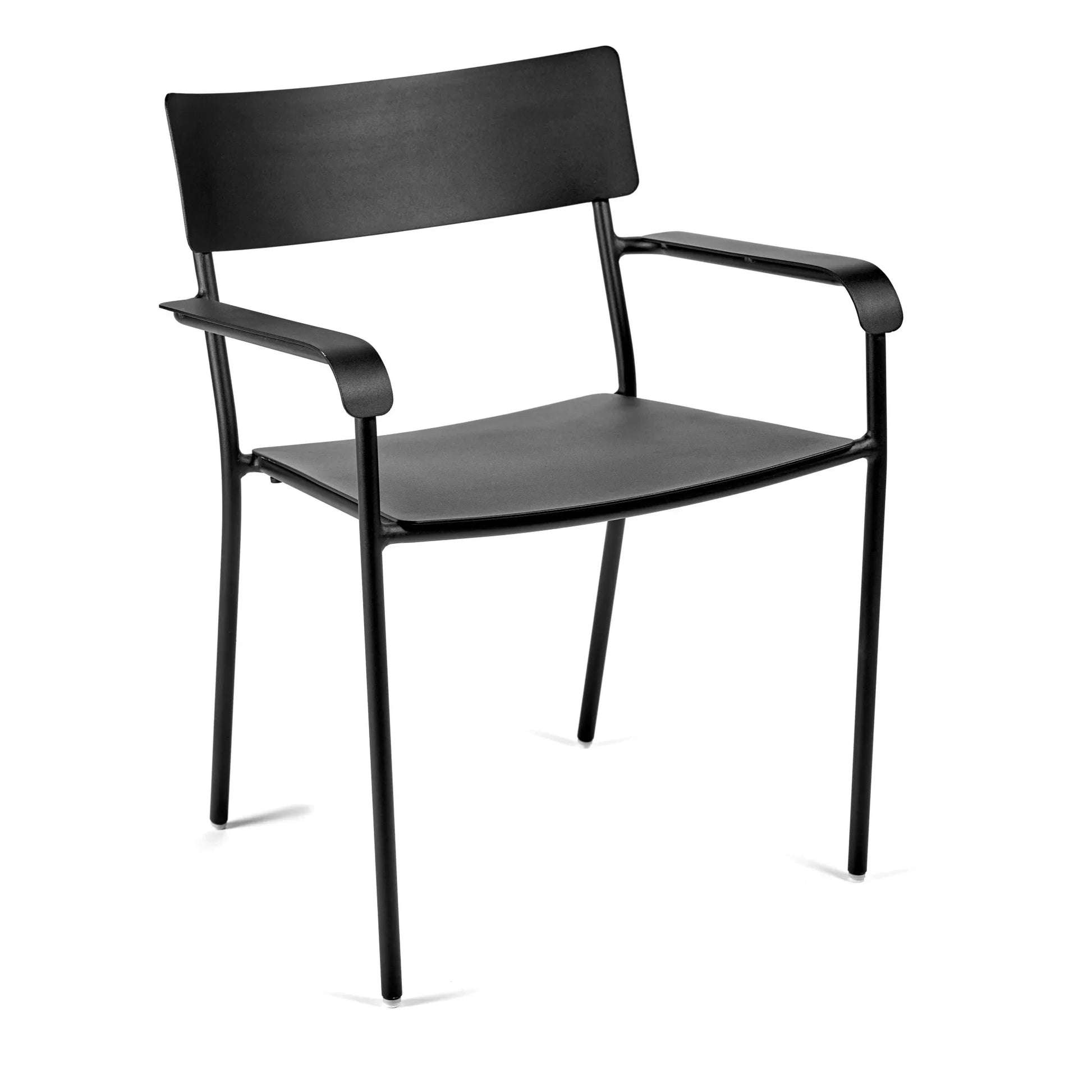 Serax - August Outdoor Chair with Armrests | Black