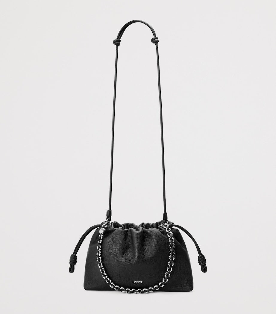 Medium Leather Flamenco Shoulder Bag