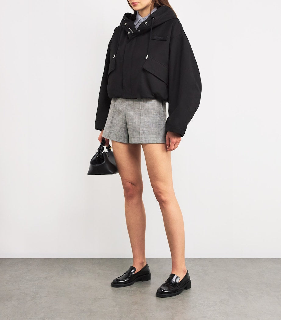 Black Tailored Shorts