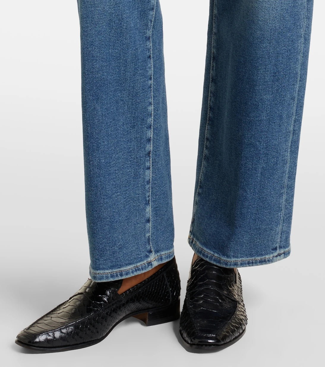 7 For All Mankind - بنطلون جينز بقصة مستقيمة "ستوفبايب"