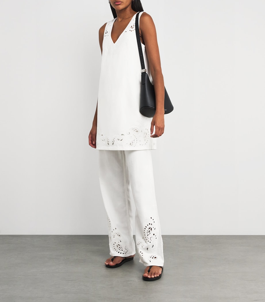 Rag & Bone White Featherweight Belle Mini Dress