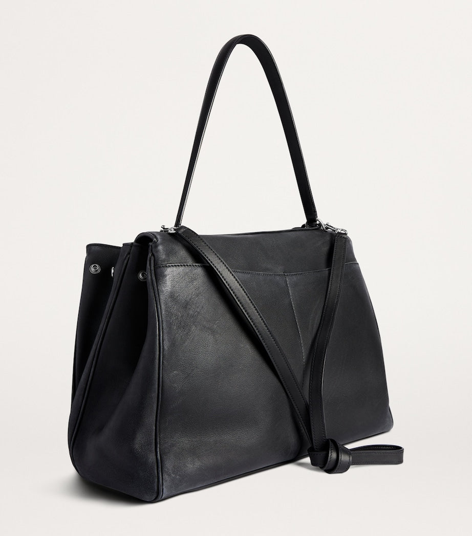 Balenciaga Black Leather Rodeo Shoulder Bag