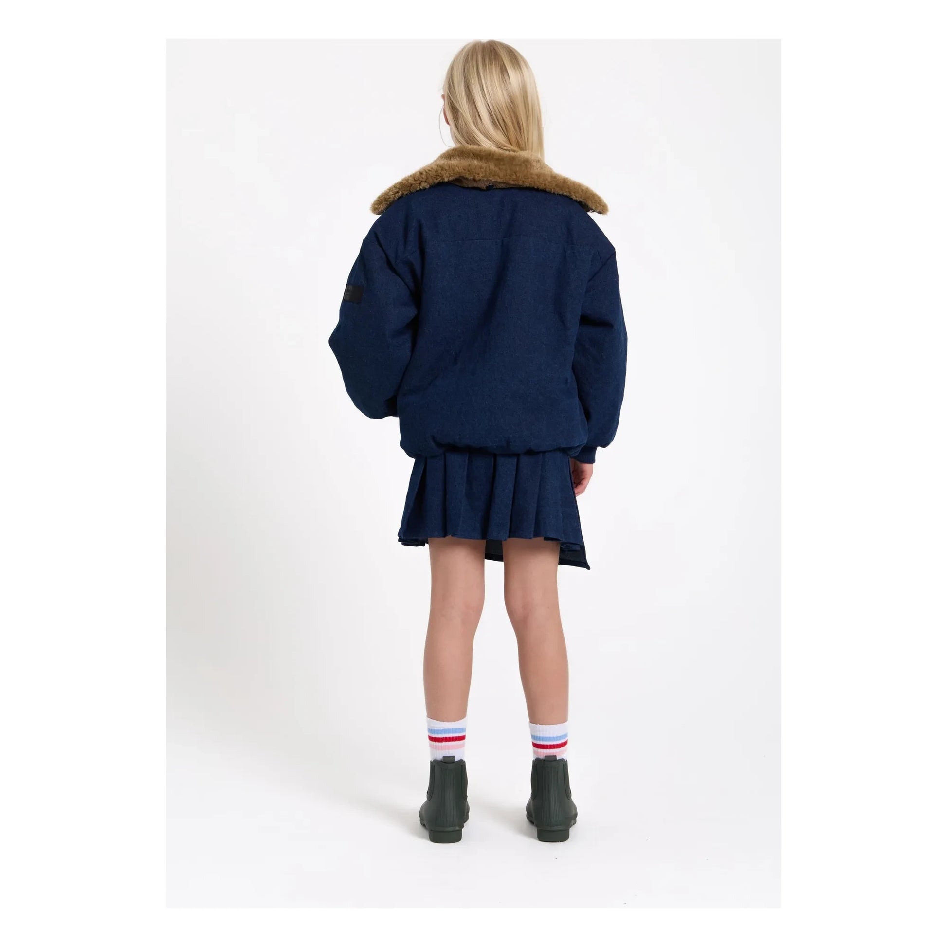 Finger in the nose - Aria Denim Aviator Jacket | Denim brut