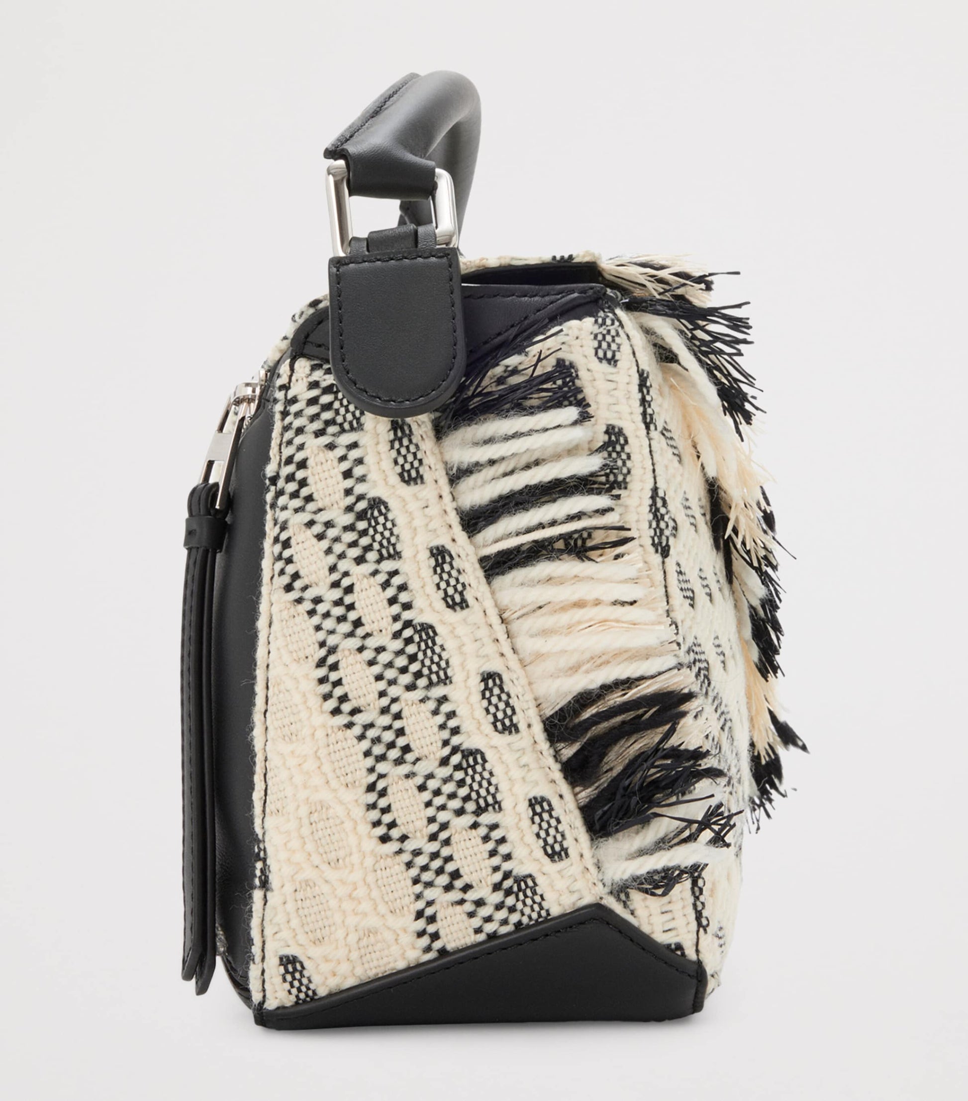 LOEWE Black x Albers Puzzle Top-Handle Bag