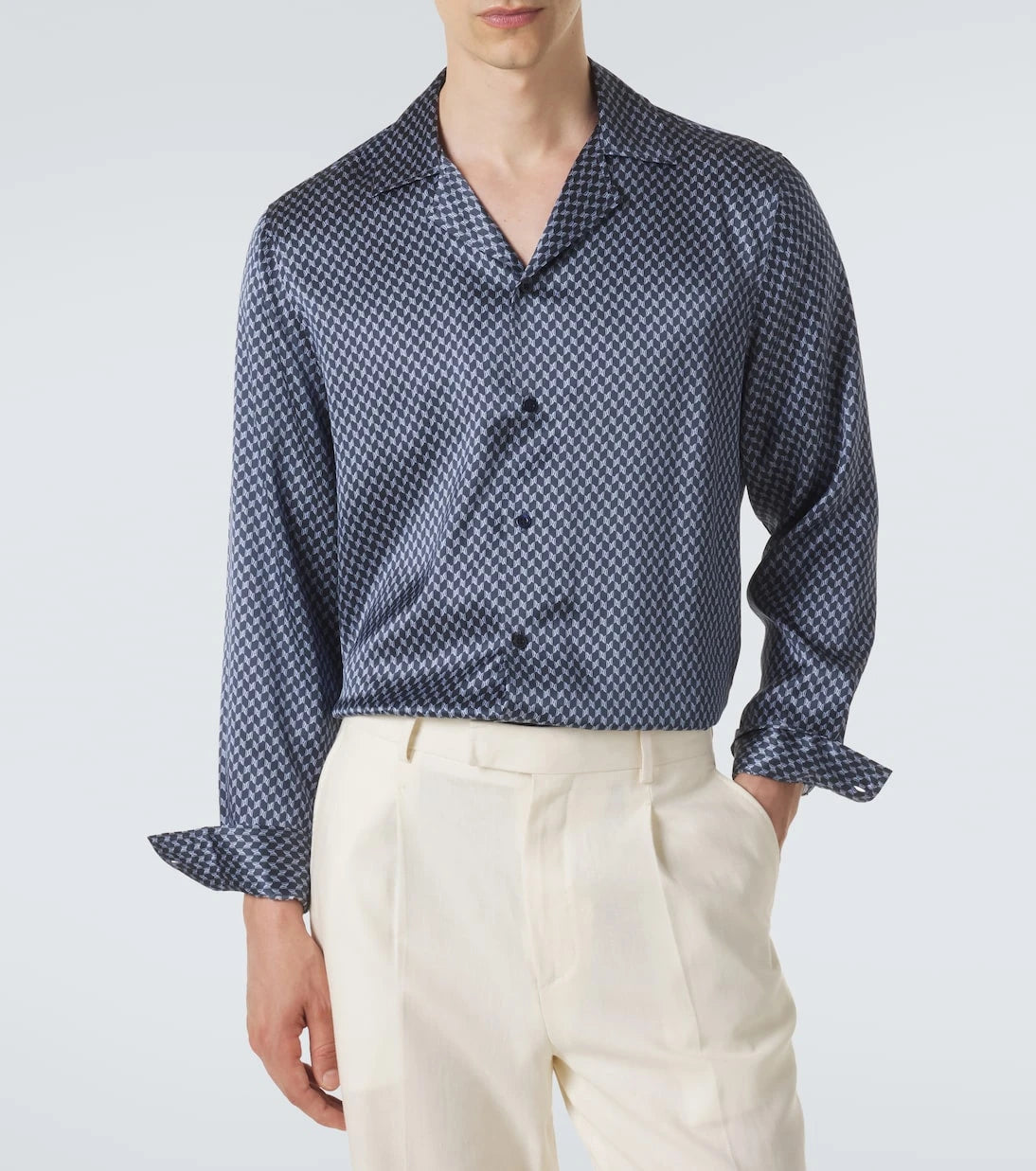 Frescobol Carioca - Safra silk shirt