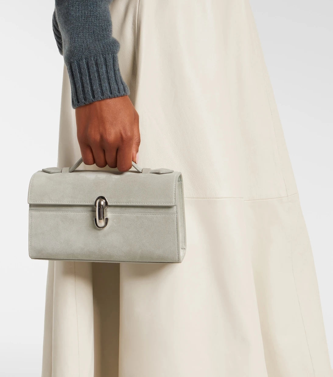 Savette - Symmetry suede tote bag
