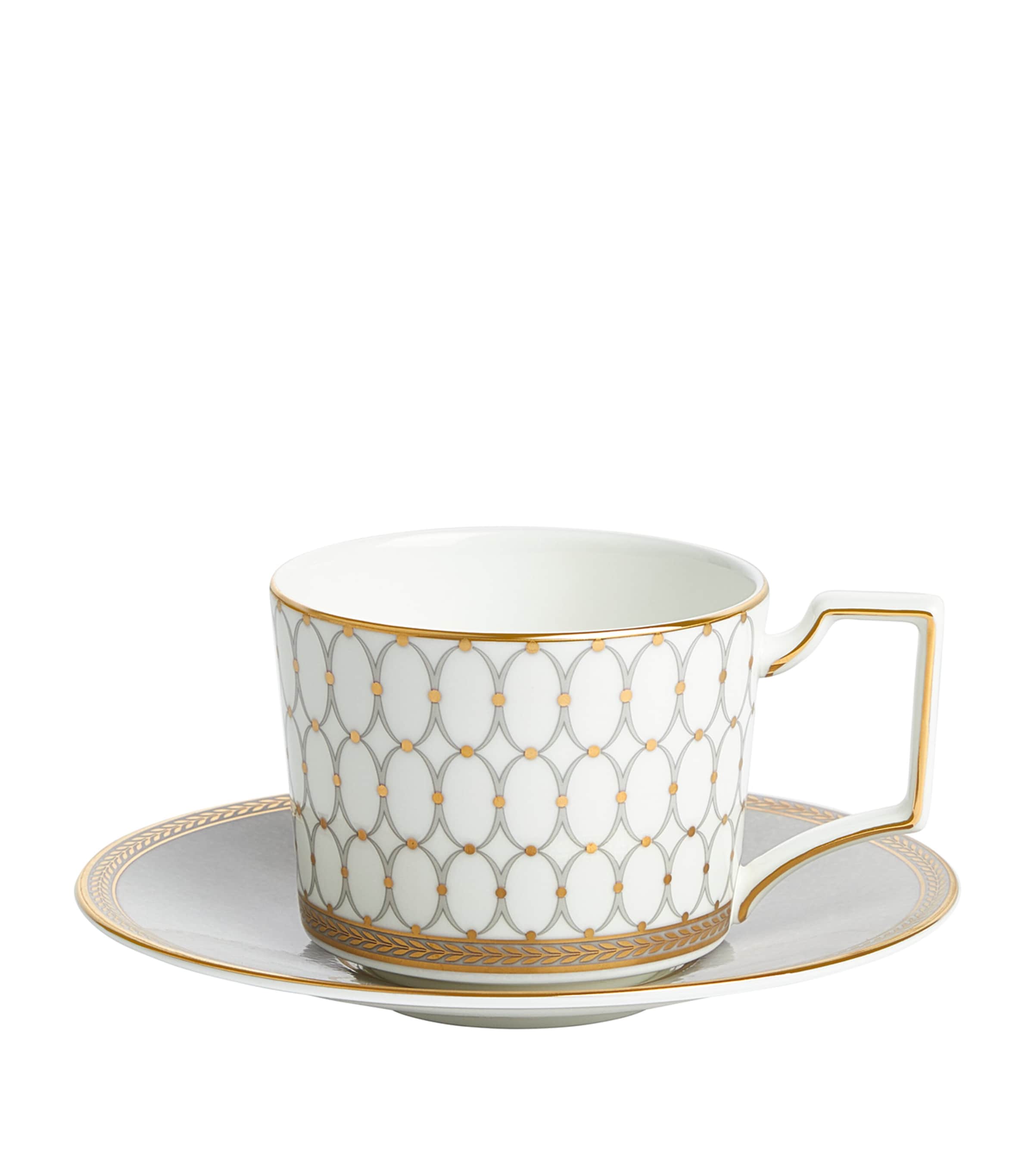Renaissance Grey Teacup & Saucer (250ml)
