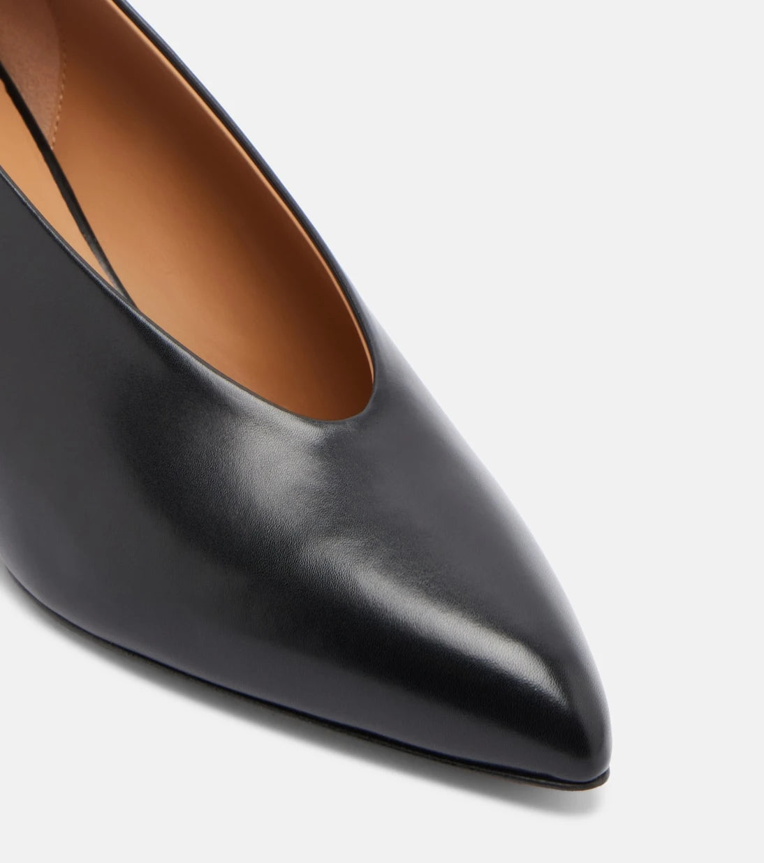 Jil Sander - Arc leather pumps