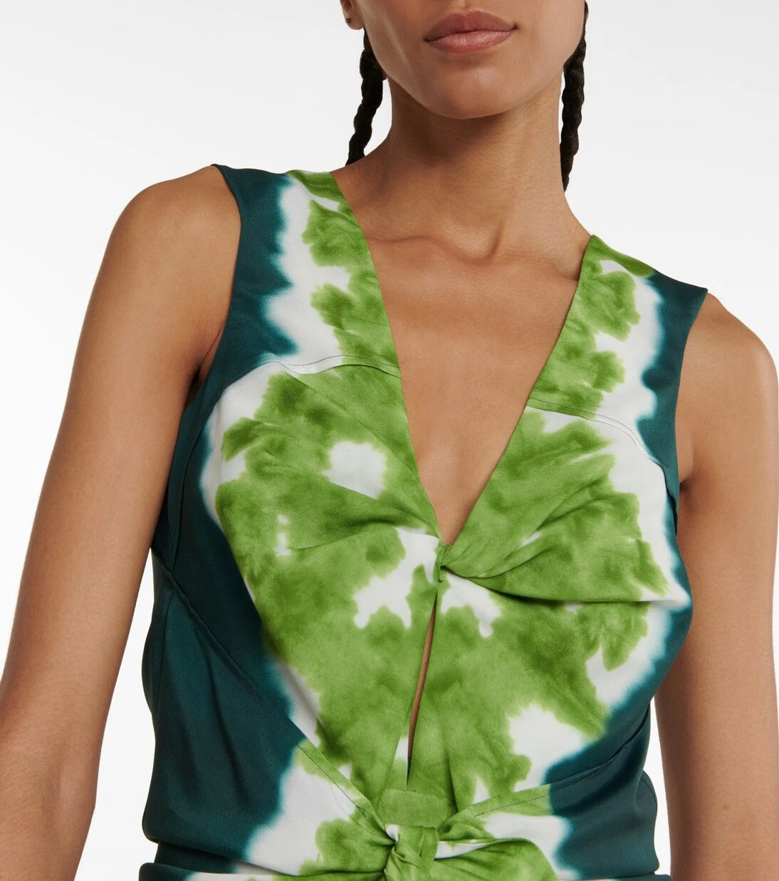 Altuzarra - Pan tie-dye crêpe de chine top