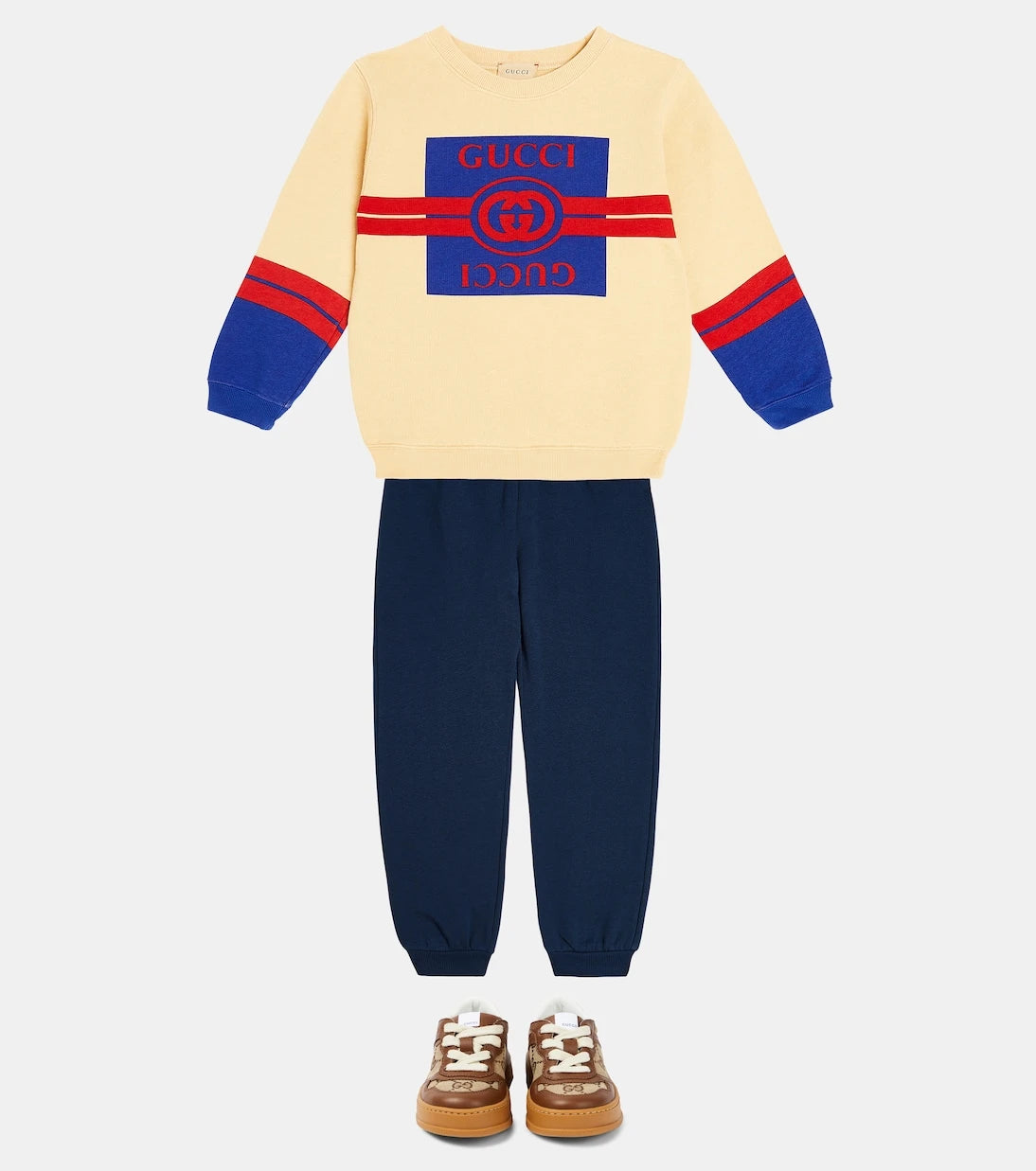 Gucci Kids - Chunky B leather sneakers