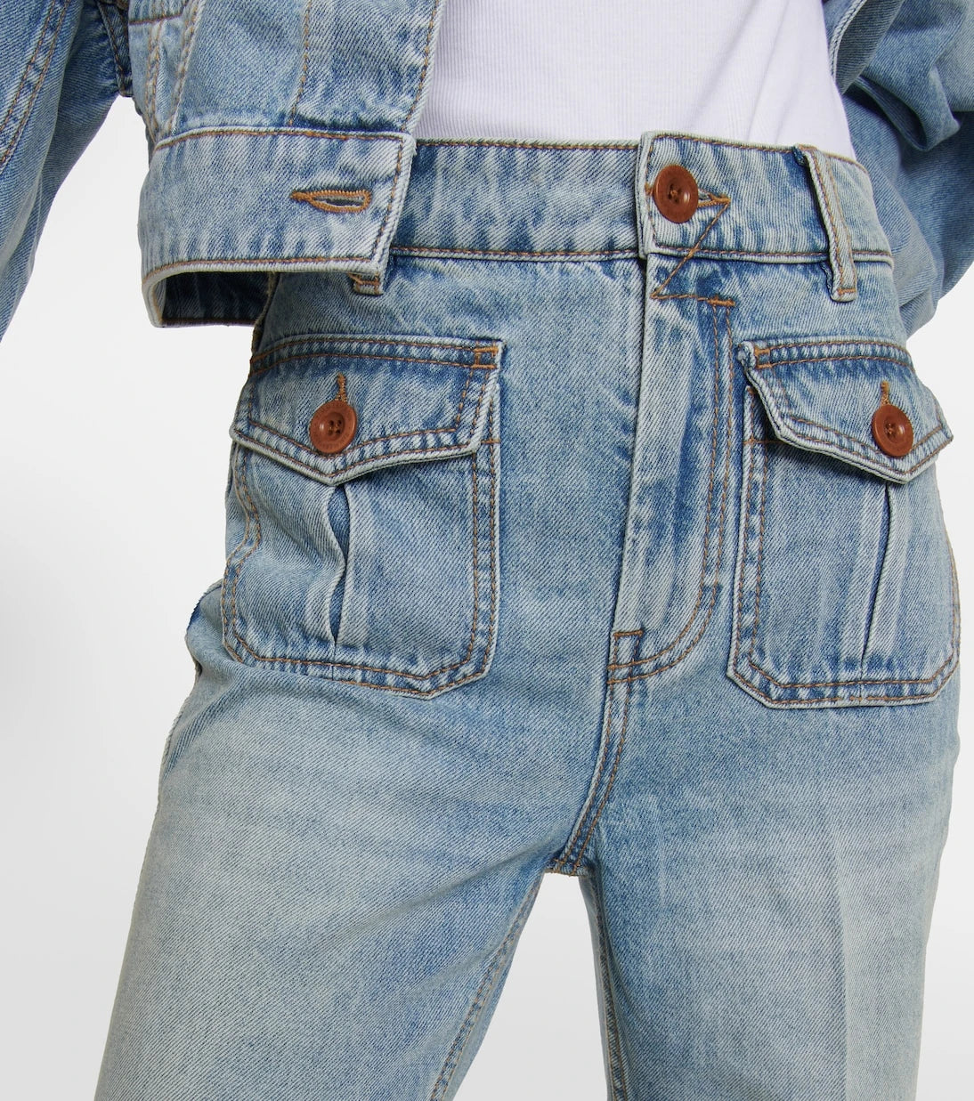 Zimmermann - Raie cropped flared jeans