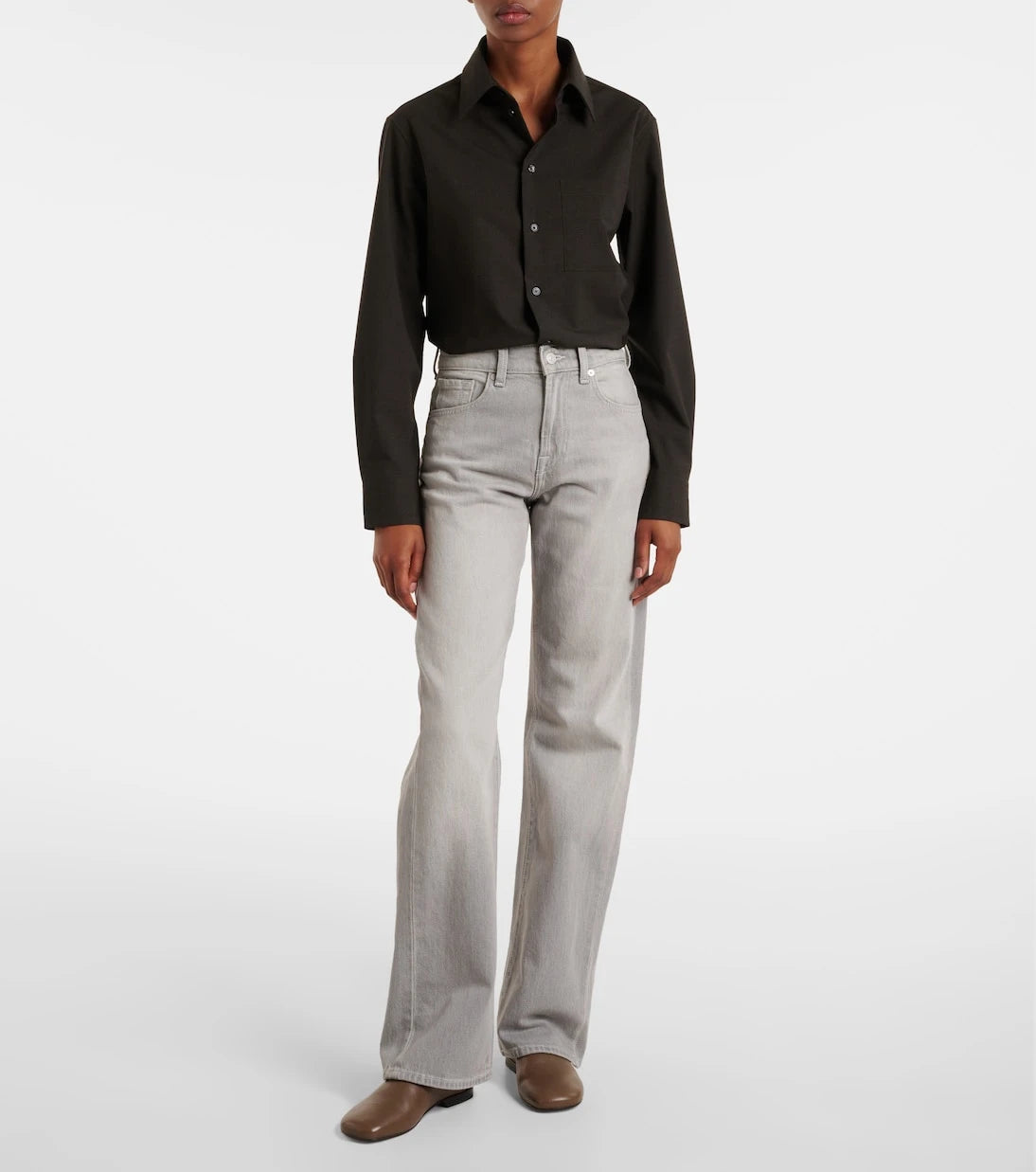 7 For All Mankind - Tess mid-rise straight jeans