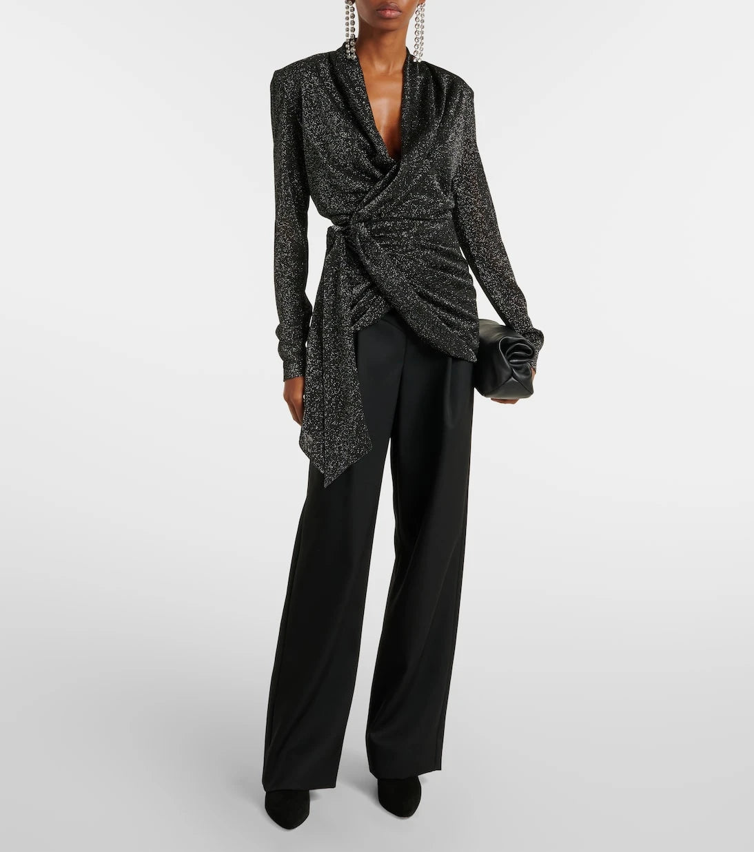 Isabel Marant - Cinay lamé wrap top