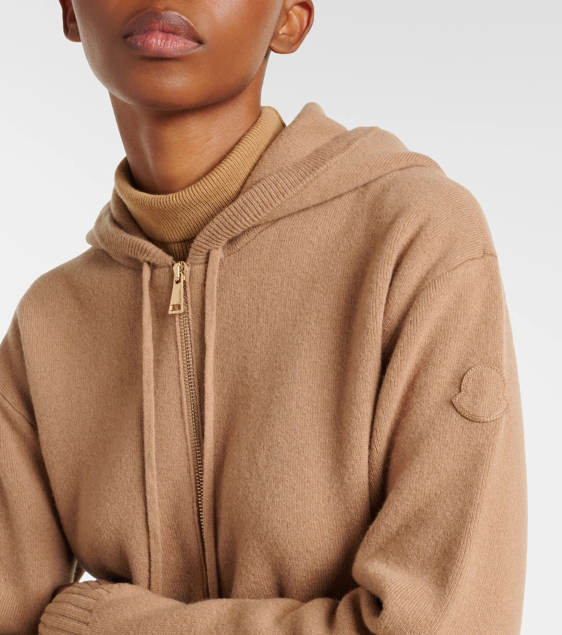 Moncler - Wool and cashmere zip-up cardigan