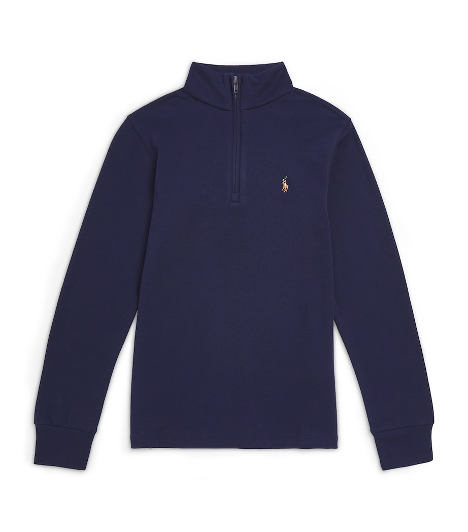 Ralph Lauren Kids Cotton Quarter-Zip Sweatshirt (6-14 Years)