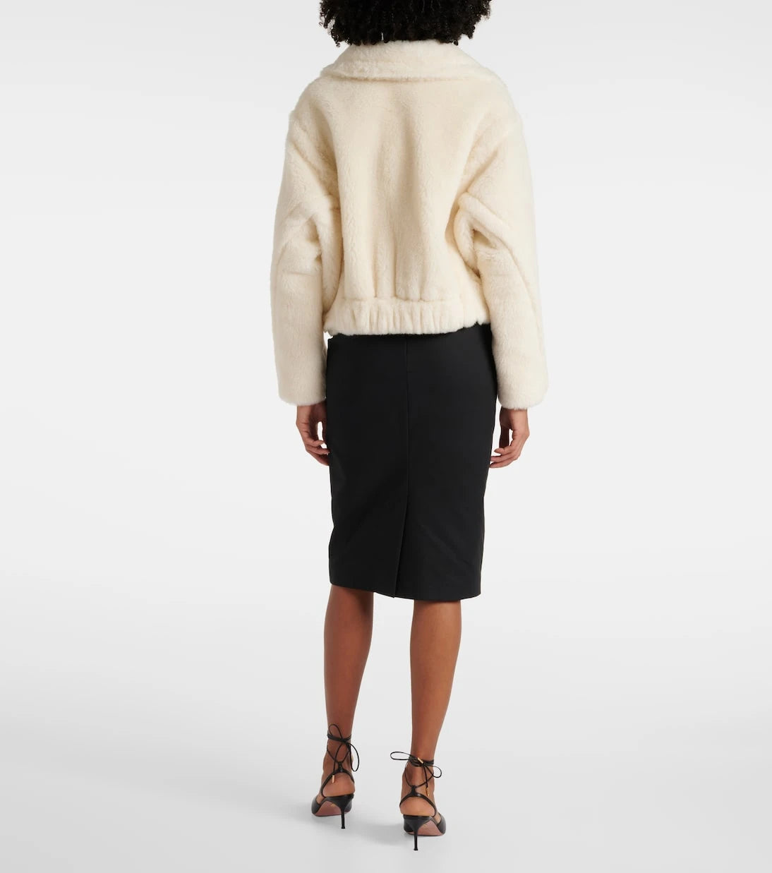Max Mara - Oggeri alpaka, yün ve ipek teddy palto