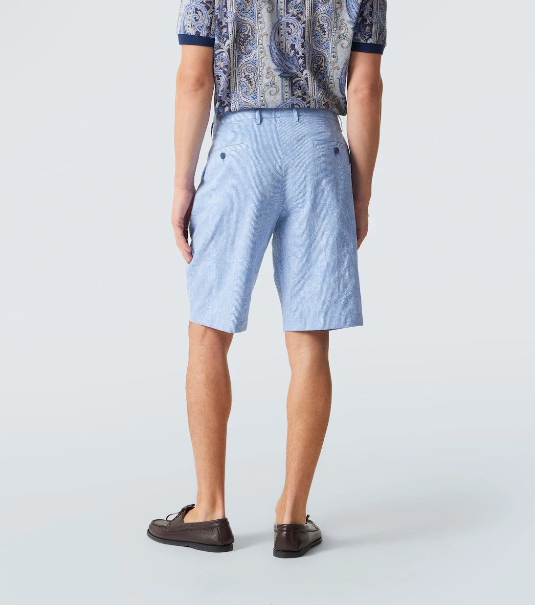 Etro - Paisley cotton Bermuda shorts