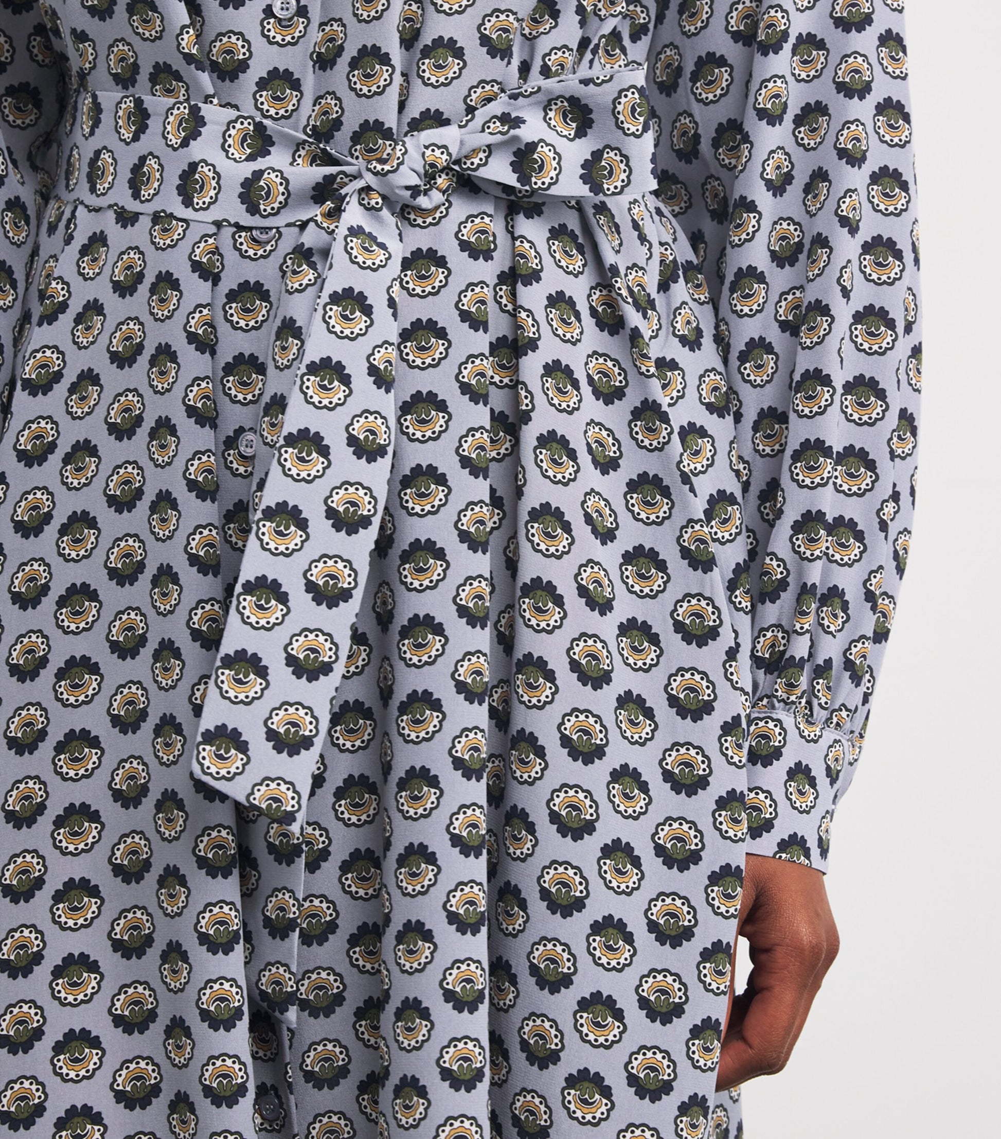 Weekend Max Mara Blue Silk Floral Maxi Dress