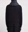 Moncler Black Cotton Down-Front Cardigan