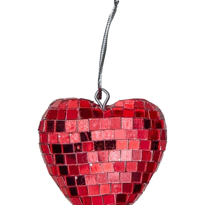 Декоративна висулка Rice Small Heart Disco Ball