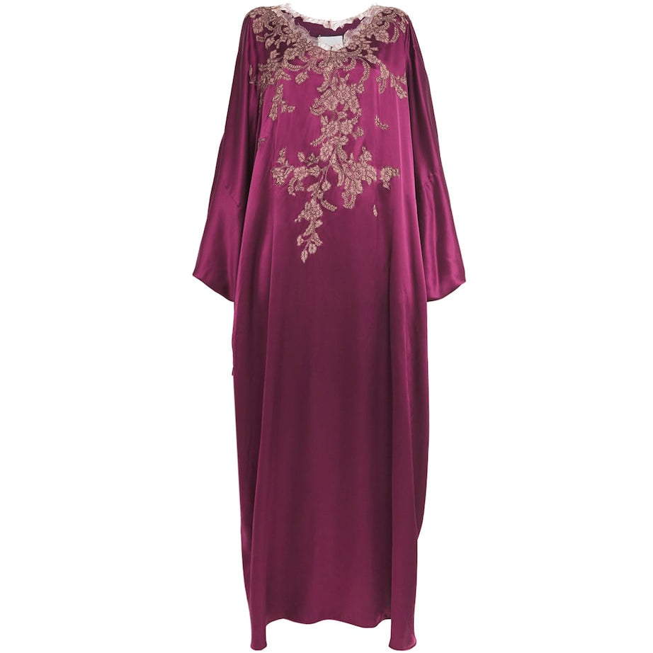 TORLOWEI Purple Silk Nana Boubou Kaftan
