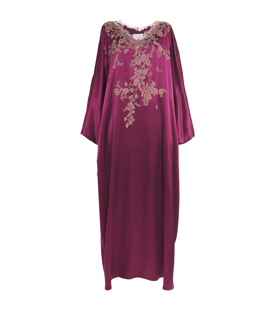 TORLOWEI Purple Silk Nana Boubou Kaftan