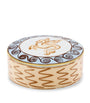 GINORI 1735 Porcelain Il Viaggio di Nettuno Round Trinket Box (13cm)