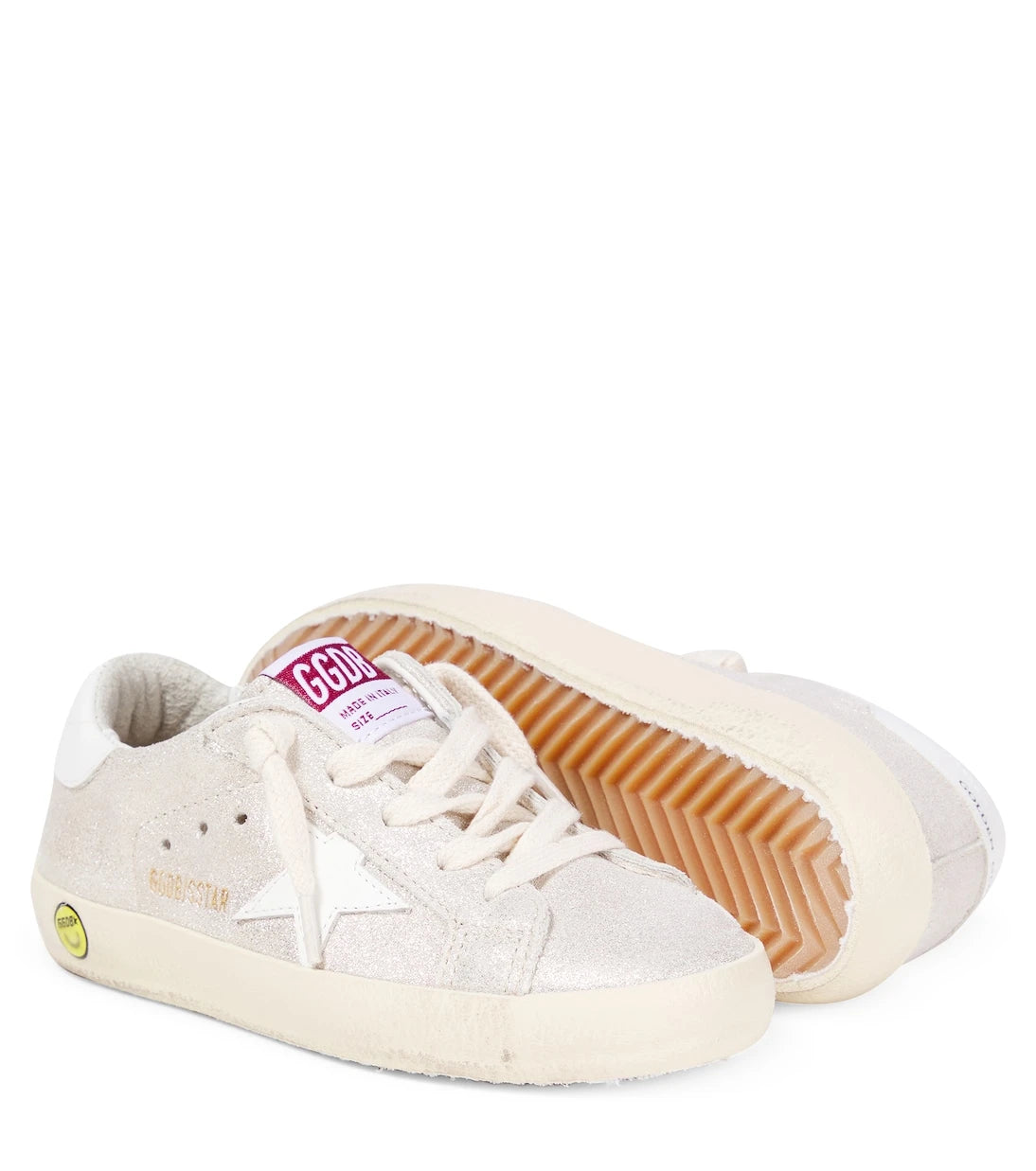 Golden Goose Kids - حذاء سنيكرز سوبر ستار من الشامواه للأطفال