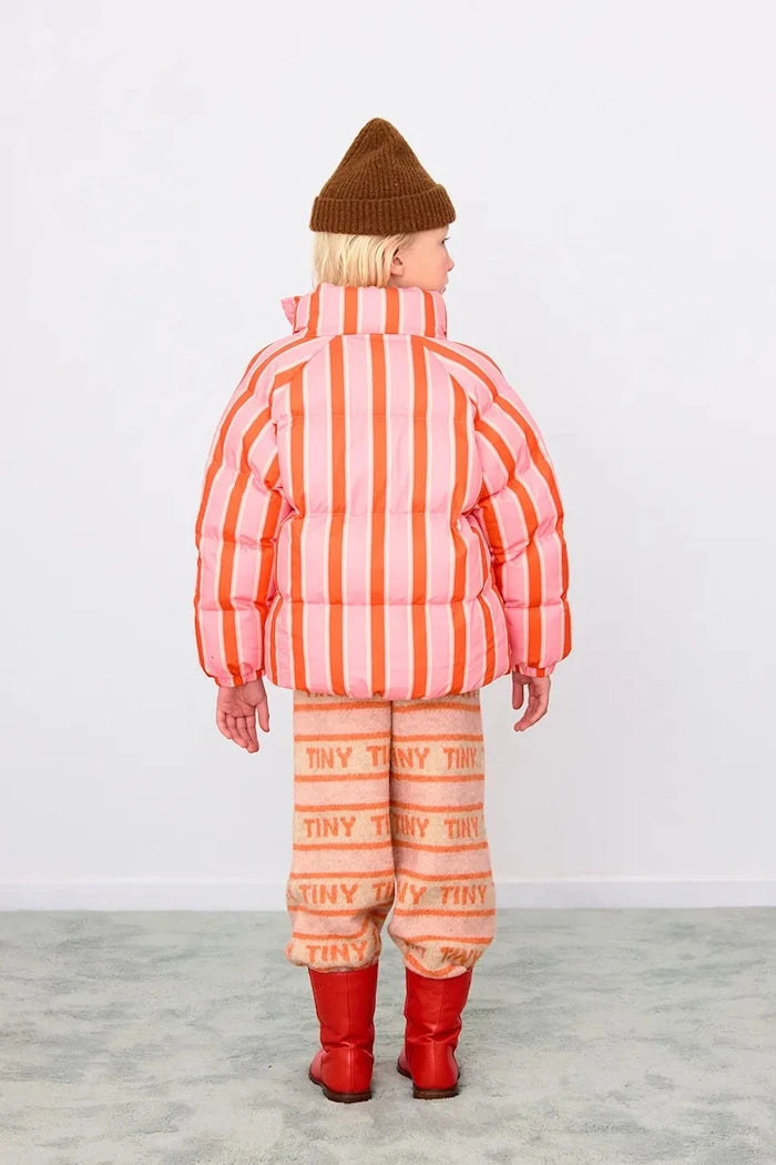 Детско яке Tinycottons RETRO STRIPES SHORT PADDED JACKET