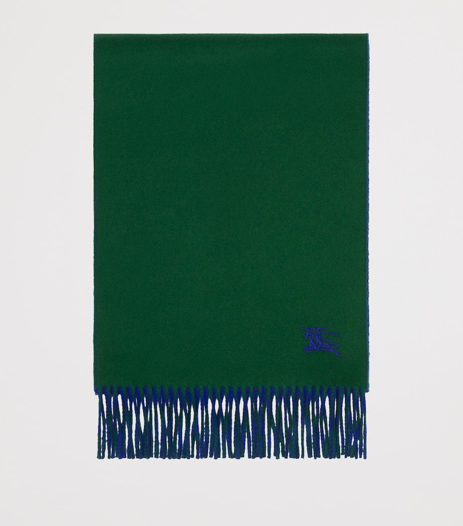 Green Cashmere Reversible EKD Scarf