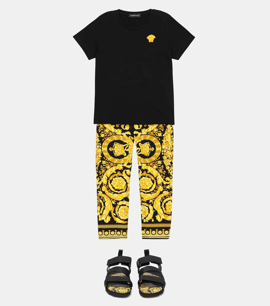 Versace Kids - Barocco Greca sandals