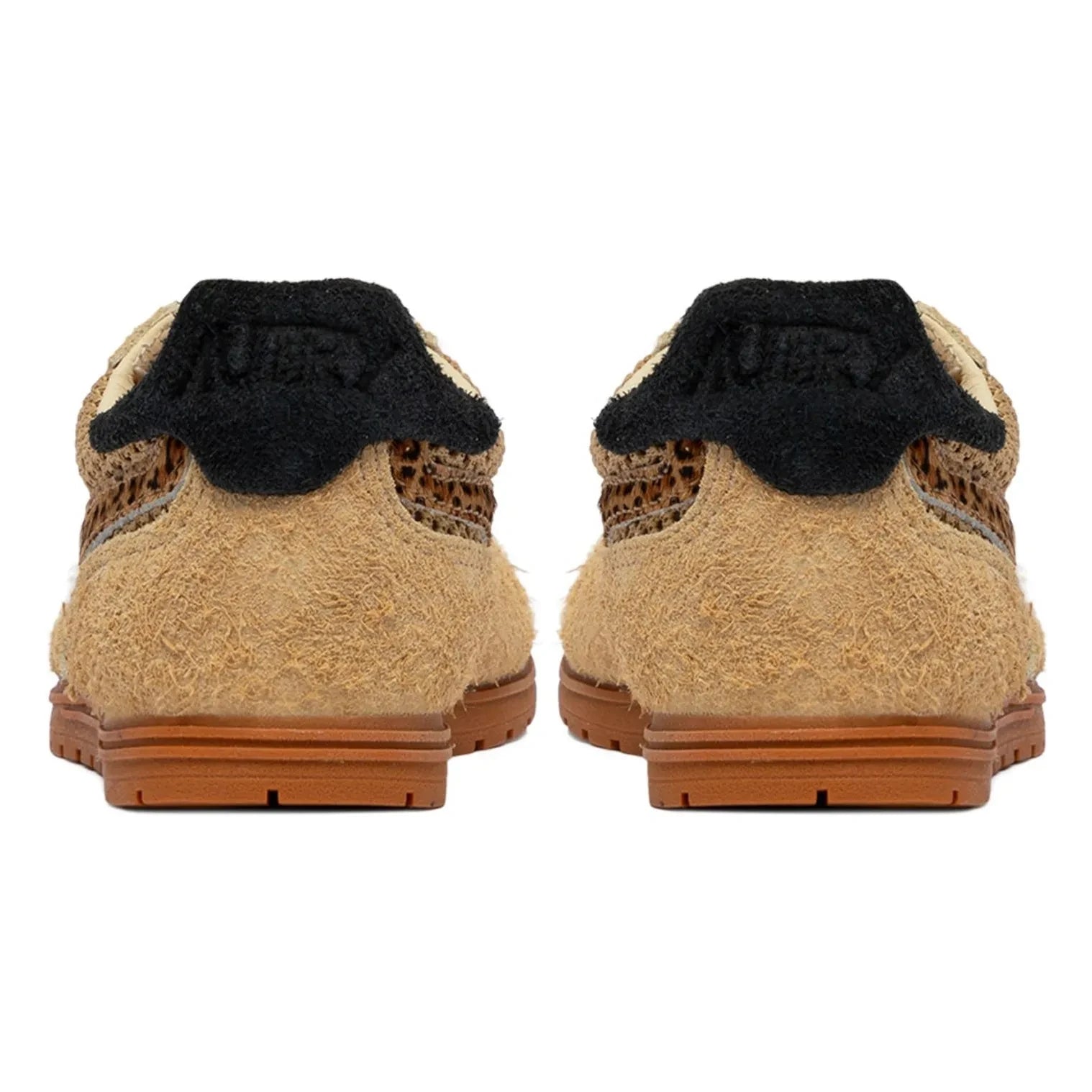 Autry - Windspin Low Leopard Suede Sneakers | Camel