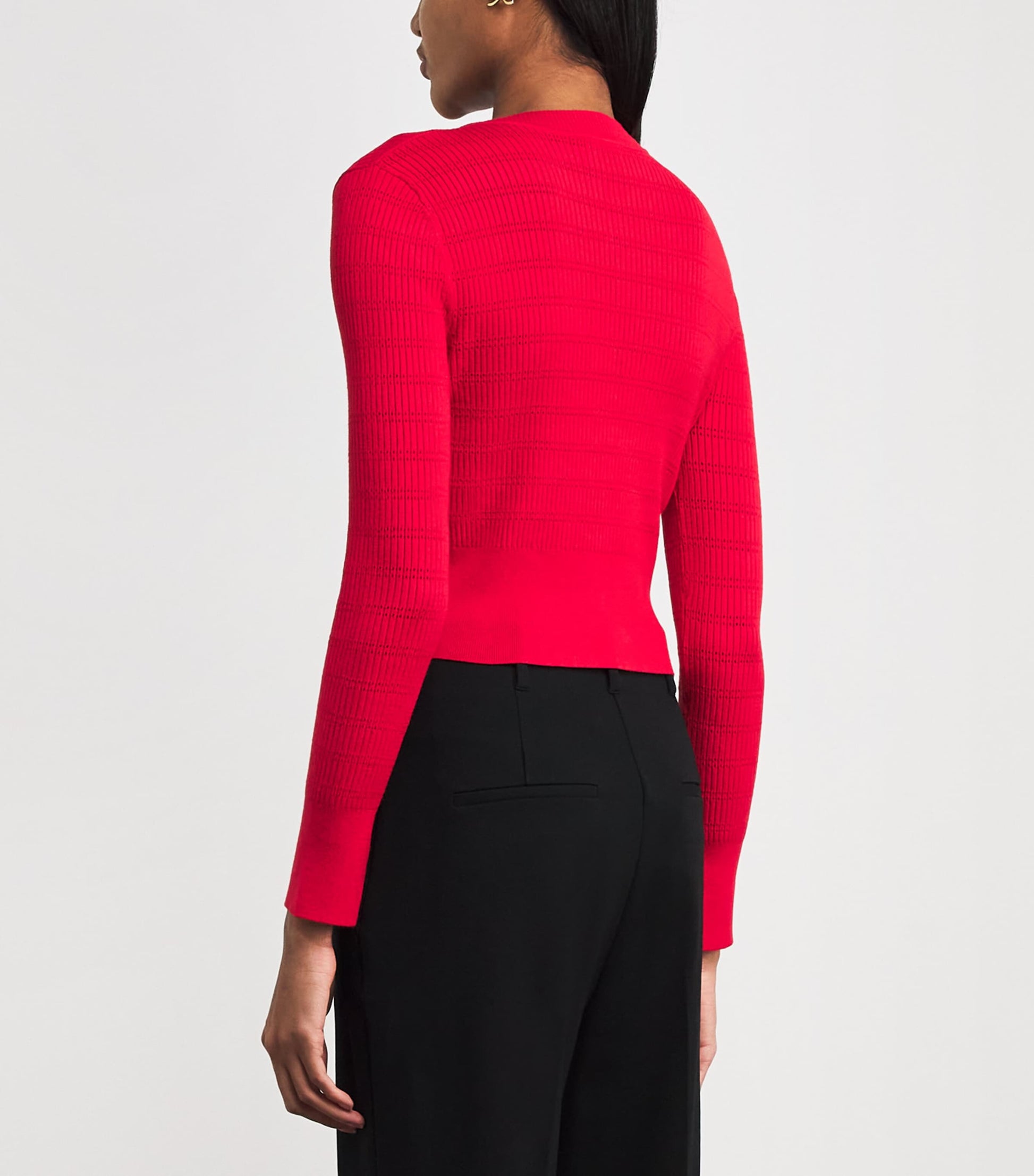 Red Embellished Sweater