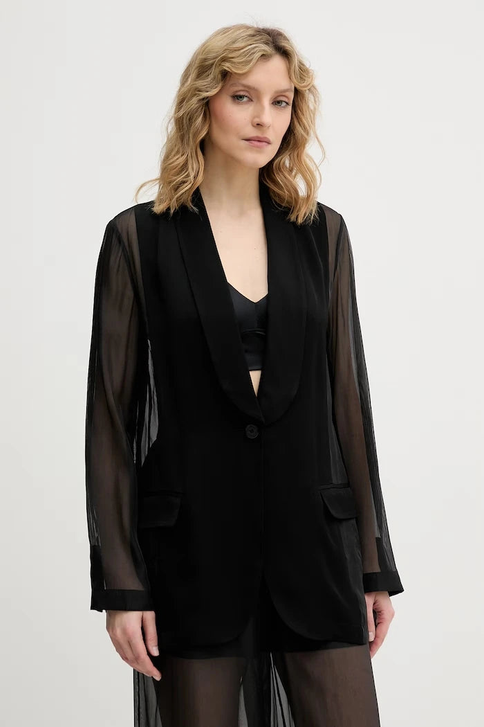 Karl Lagerfeld viskon kadın blazer ceket