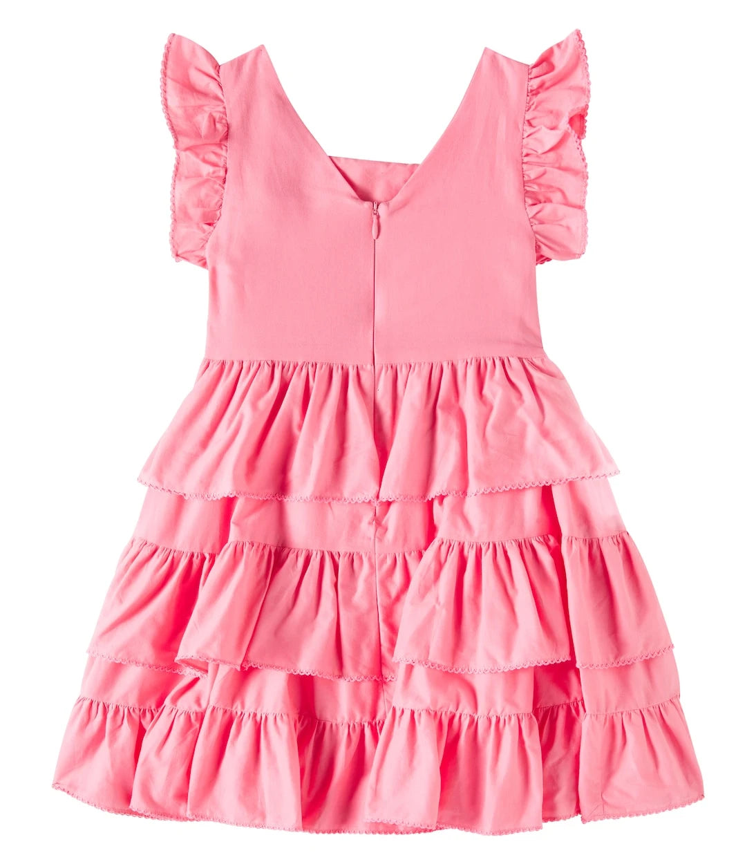 Patachou - Ruffled tiered cotton dress